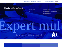 Tablet Screenshot of alexis-assurances.com